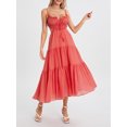 thumbnail image 3 of Suagox Women Summer Casual Long Dress Solid Color Tie-Up Sleeveless Backless Dress Fashion Party Sling Dress, 3 of 10