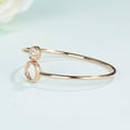 thumbnail image 3 of HeartsAndYou Dainty Minimalist Engagement Ring for Women 0.2ct Round Cut Moissanite 18k Rose Gold Over Silver, 3 of 8
