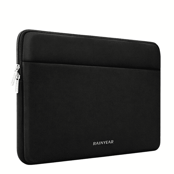 RAINYEAR Laptop Sleeve Case 17 inch, Portable Case with Front Pocket, Black | Protective Soft Lining Portable Laptop Case Cover Carrying Bag Briefcase for HP, Dell, Asus, Lenovo, 17-17.3 inch Laptop