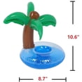 thumbnail image 1 of Paquete de 3 portavasos inflables de árbol de coco, posavasos inflables para bebidas, juguetes para niños y fiesta en la piscina Adepaton LRWJ759, 1 of 4