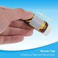 thumbnail image 5 of Uxcell Small Glass Sample Bottles with Lids, 5 Pcs 50ml Amber Glass Vials with White Screw Caps Mini Leak Proof Reagent Sealed Bottles with Scale Writing Label for Solid Liquid Powder, 5 of 6