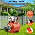 3/4HP Shallow Well Pump with Pressure Tank,115V Stainless Steel