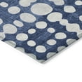 thumbnail image 4 of Addison Rugs Chantille Indoor/Outdoor Transitional Circles Navy Washable Rectangle Rug, 1'8" x 2'6", 4 of 6