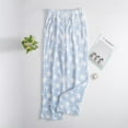 thumbnail image 2 of HKYNLAG Womens Fluffy Pajama Pants Flannel Fuzzy Fleece Cozy Lounge Pants with Pockets Winter Warm Pj Bottoms Sky Blue S, 2 of 7