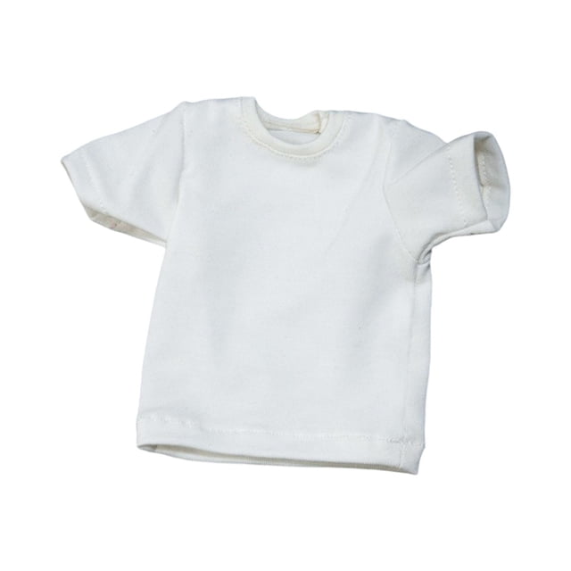 Figura a escala 1/6, ropa para muñecas, camisetas, trajes de pareja en miniatura para hombres de 12 pulgadas Blanco