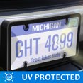 thumbnail image 3 of Tinted License Plate Covers Frame Shield Combo fits Any Standard US Plates,Novelty Bubble Design Covers- Screws Included, 3 of 6