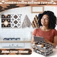 thumbnail image 3 of Set of 6 Western Aztec Kitchen Towels Vintage Themed Dish Towel Bathroom Decorative Rustic Cloths for Home Cooking Housewarming, 14 x 21 Inch, 3 of 3