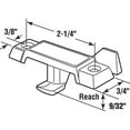 thumbnail image 2 of Prime-Line Sash Lock, Diecast Construction, White, Used on Single Hung Aluminum Windows, 2 of 2