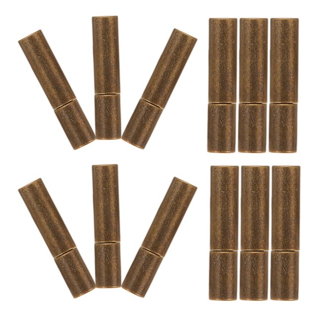 Phenofice 20Pcs Vintage Coffee Copper Bracelet End Caps Easy Install Decorative Jewelry Ends