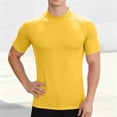 thumbnail image 5 of USNSM Men's Short Sleeve UPF 50+ Sun Protection Shirts Quick Dry Athletic Fitness T-Shirt Hiking Running Swimming Rash Guard Yellow L, 5 of 6