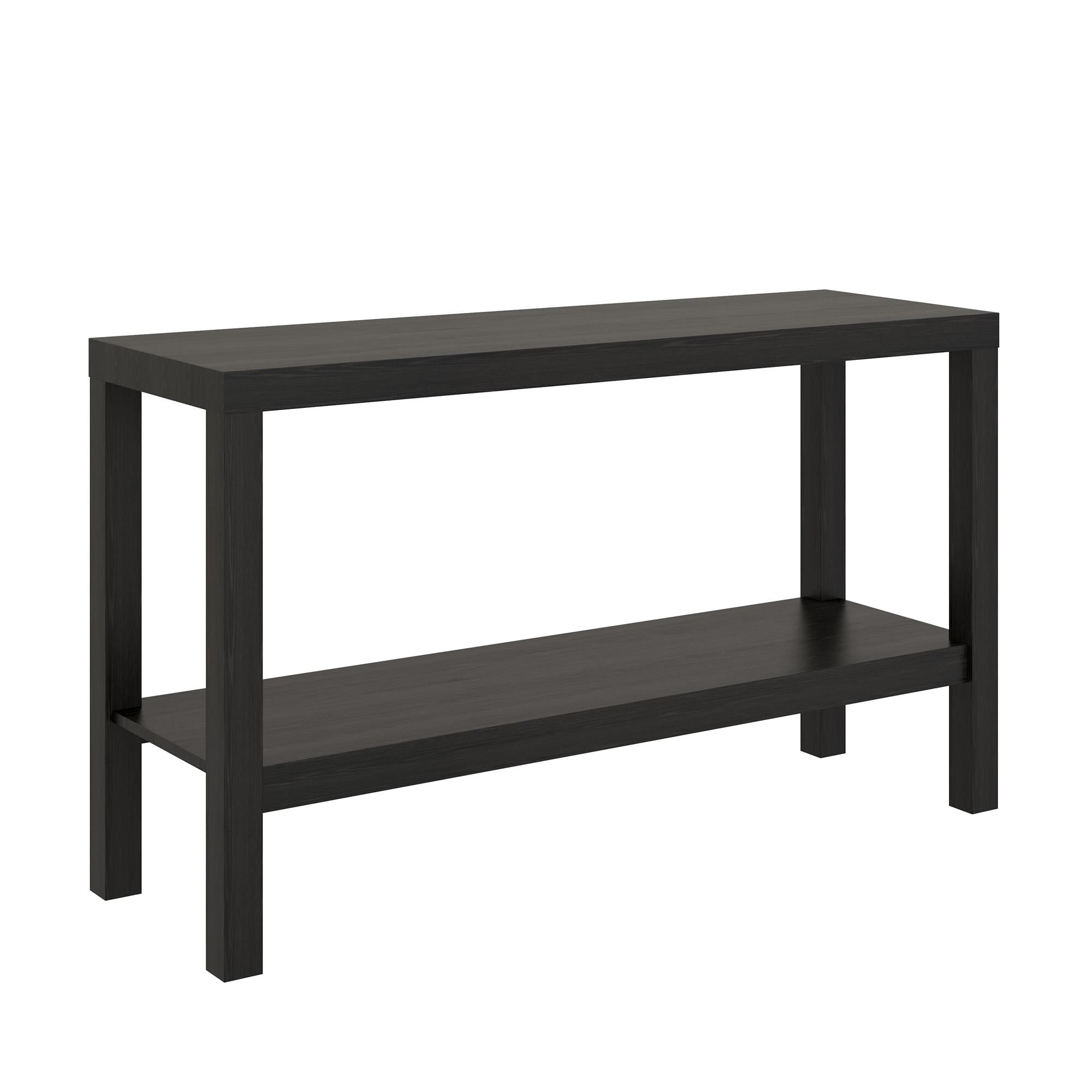 Mainstays Parsons Console Table, Black Oak
