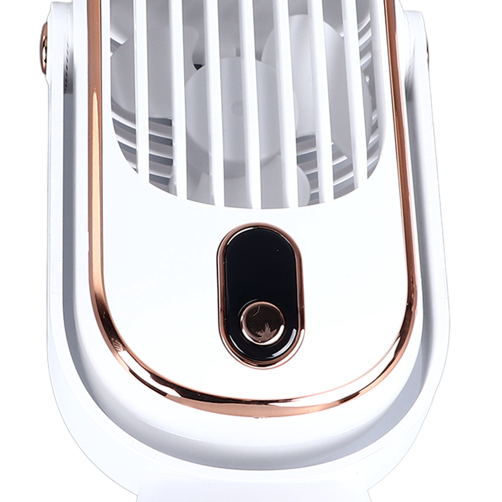 YAHHU Desktop Fan 1800mah USB Brushless Motor Oscillating Quiet 5 Speeds Desk Tower Fan for Home Car Office 10.6 inches / 27 cm White