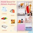 thumbnail image 5 of OLAKIDS Children Wardrobe, Kid Closet Portable Baby Dresser Cute for Kids Bedroom Nursery Armoire with Doors 12 Cube 2 Hanging Sections, Kid Clothes Storage Organizer (White, 8 Cubes), 5 of 9