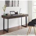 thumbnail image 2 of Mod-Arte Glide Modern Hard Wood and Iron Office Desk in Mango Olive Gray, 2 of 10