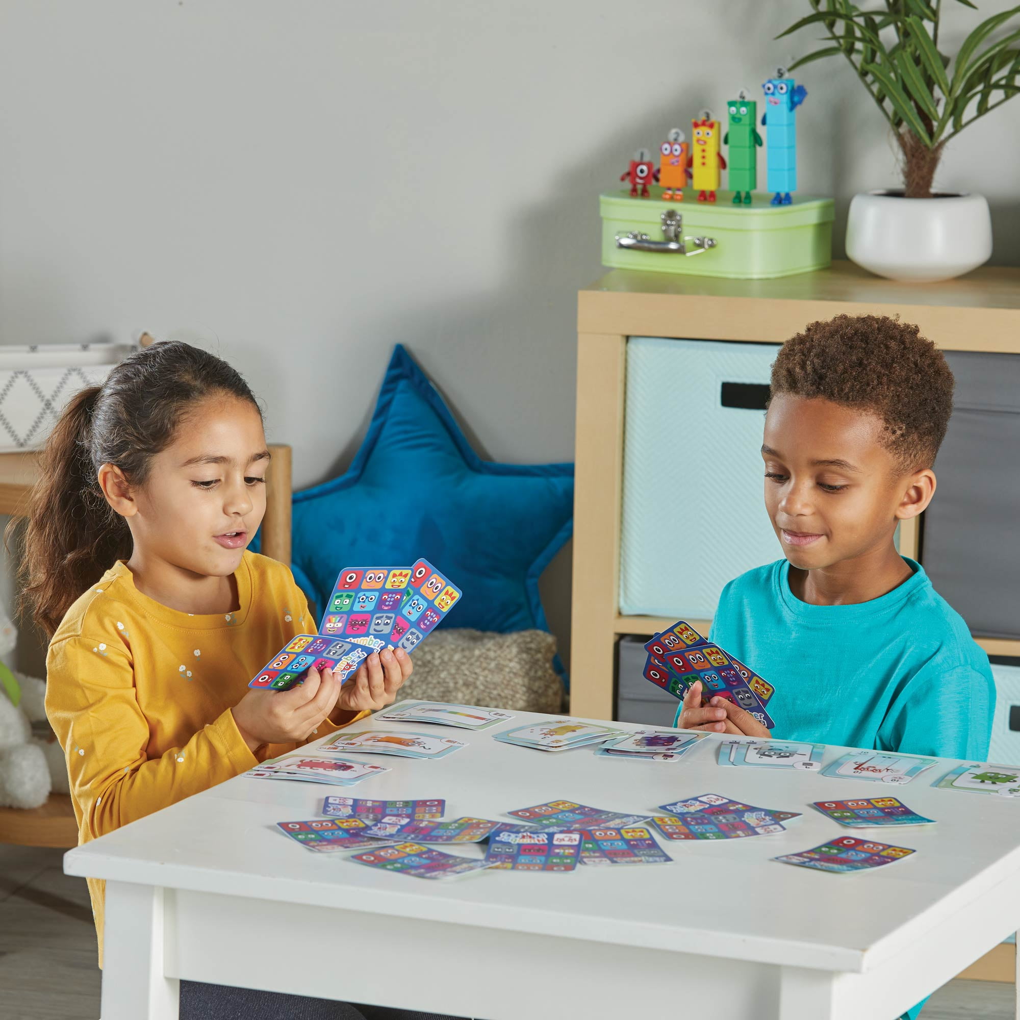 Hand2mind Numberblocks Playing Cards Math Games Kids, 6.75 x 5 x 1.75", Cardboard 54 Piece