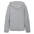 thumbnail image 6 of Womens Blouses Casual Winter Fall Relaxed Fit Hooded Long-sleeved Mitten-Cuff One Shoulder Hoody Graphic Pullover Cotton Hoodie Sweatshirts(Grey,M), 6 of 6