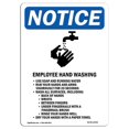 thumbnail image 1 of SignMission OS-NS-A-1218-V-11955 12 x 18 in. OSHA Notice Sign - Employee Hand Washing, 1 of 1