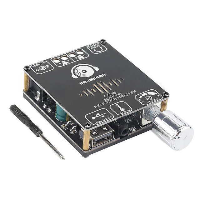 Placa amplificadora Bluetooth C50HS de 50W+50W con chip HiFi TPA3116D2 y módulo amplificador de potencia de audio digital de 12-24V