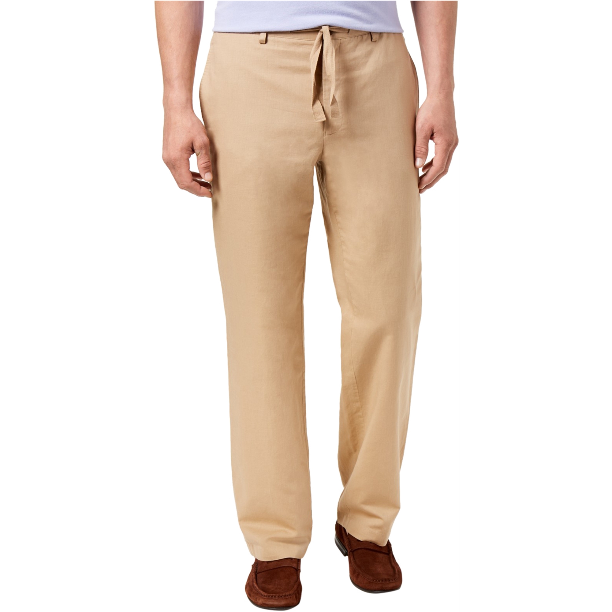 mens drawstring khakis