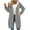 Gray-Sweatshirts, variant on Long Hoodies for Women Cute Dot Print Hooded Jacket Casual Long Sleeve Oversized Sweatshirts with Pockets