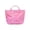 Pink, variant on Waterproof Glossy PVC Striped Tote Bag, Large Capacity Multicolor Lightweight with Reinforced Handles, Scratch-Resistant Reusable for Beach Shopping Travel Daily Commute Grocery Use, Black