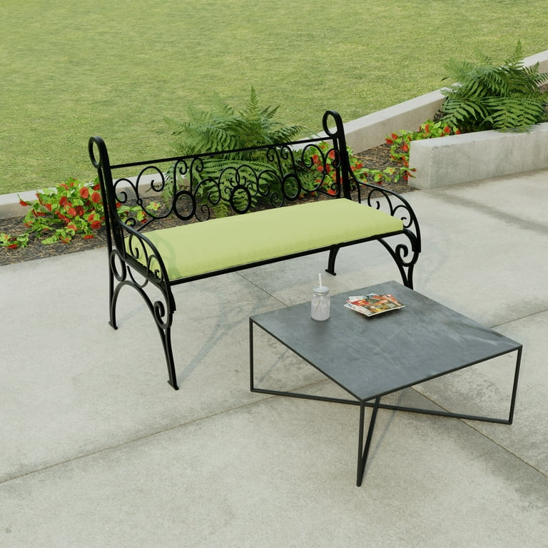 Jordan Manufacturing 9676PK1 2094D 48 in. Outdoor Bench Cushion Husk Texture Leaf