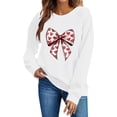 thumbnail image 7 of VKOYWKM Pink Sweatshirts for Women Valentine's Day Pullover Love Heart Graphic Sweatshirt Romantic Long Sleeve Crewneck Sweatshirts, 7 of 7