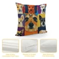 thumbnail image 4 of Dogs Throw Pillow Cover Funny Head Pillow Case Pillowcase for Bedroom, Living Room, Cushion Sofa Standard Size Inches Colorful, 4 of 5