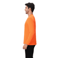 thumbnail image 4 of High Visibility Safety Long Sleeve T-Shirt, Hi Vis Moisture-Wicking Dry Fit Workwear Tee, Safety Neon Orange S, 4 of 5