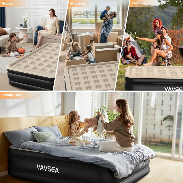 Etekcity Upgraded Air Mattress Blow Up Elevated Raised Guest Bed