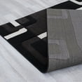 thumbnail image 7 of Allstar Black Modern Geometric Brown square design Area Rug (7' 9" x 10' 5"), 7 of 7