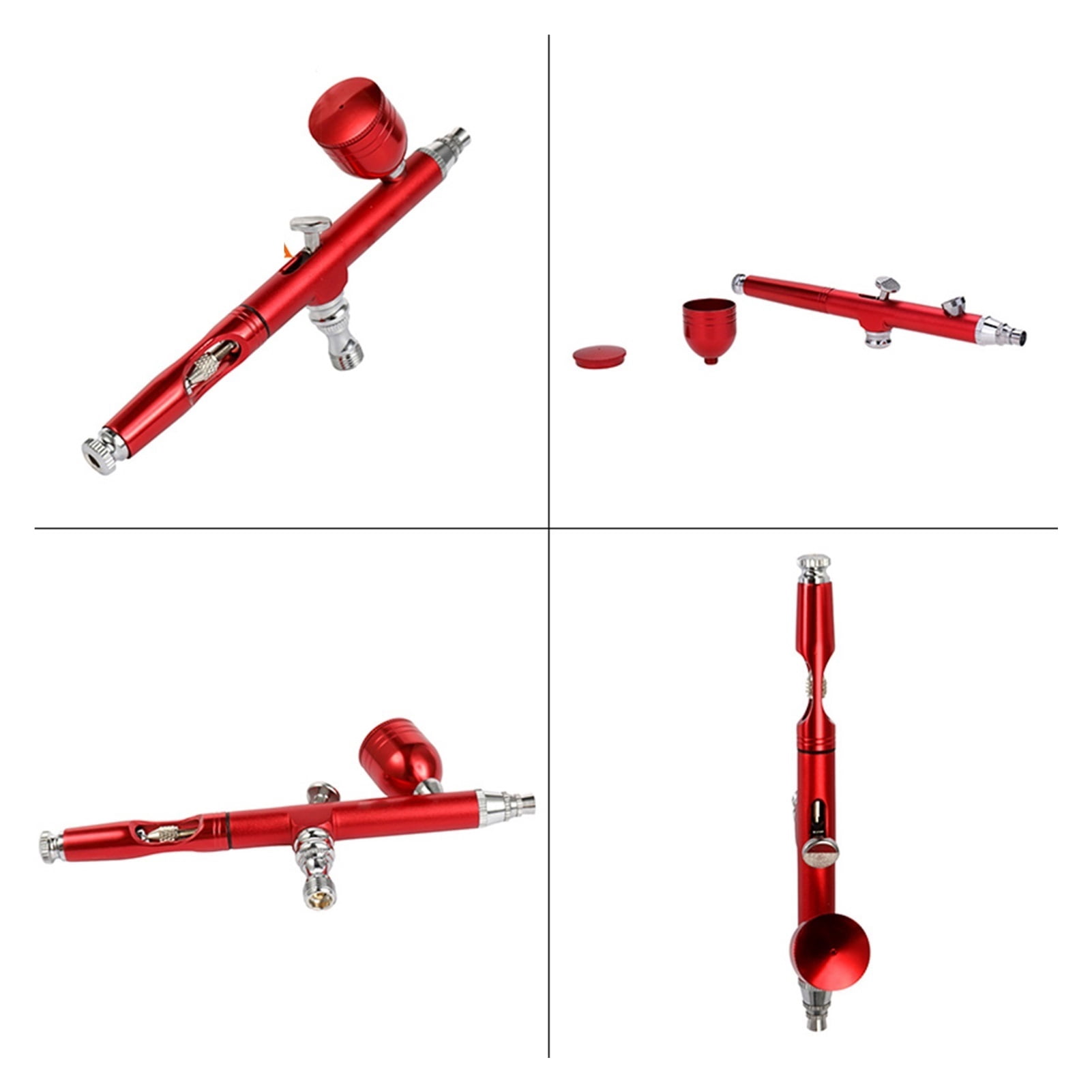 0.3mm Nozzle 7cc Dual Action Feed Airbrush Gravity Feed Spray Gun Kit For Makeup Nail Art Design Craft Tattoo Cake Decorating ,Versatile applications