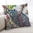 thumbnail image 1 of Ahgly Company Animals Raccoon Indoor Throw Pillow, 18 inch by 18 inch, 1 of 6
