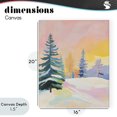 thumbnail image 4 of Stupell Industries Modern Winter Forest Snowscape in Pastels Canvas Art, 16 x 20, by The Prints Vibe, 4 of 8