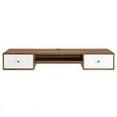 thumbnail image 4 of Modway Transmit 60" Wall Mount Particleboard Wood Office Desk in Walnut/White, 4 of 10