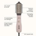 thumbnail image 2 of INFINITIPRO by CONAIR Frizz Free BC610C 2-in-1 Blow Dryer Brush. Wet-to-Dry Hot Air Styler for All Hair Types. Quick Heat Up, Volumize Smooth Refresh. Blowout Brush, 2 of 8