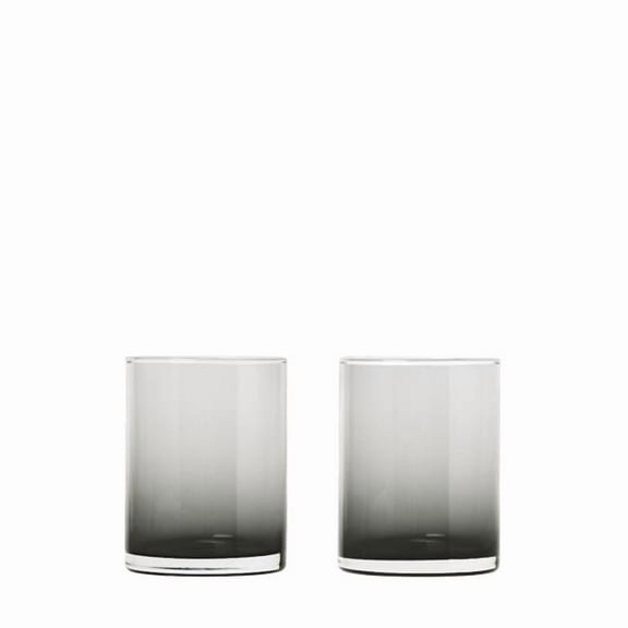 Blomus 63914 7 oz Mera Drinking Glasses, Smoke - Set of 2