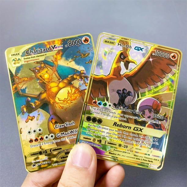Tarjeta de metal de 10 000 puntos de Treingi 2024 Gx Vmax Pokemon Metal  Cards Pikachu Charizard Gold Edicin limitada Juego de regalo para nios  Coleccin de tarjetas | Walmart en lnea