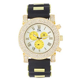 Techno Pave Hip Hop Inspired Mens Bling-Iced Watch - 52mm  display picture 3