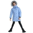 thumbnail image 3 of ZSHOW Girl's Winter Jacket Warm Winter Coat Padded Puffer Jacket Light Purple 10/12, 3 of 10