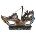 thumbnail image 1 of Fish Tank Landscaping Ornament Simulation Resin Sunken Ship Aquarium Decor, 1 of 8