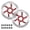 Red, variant on BUCKLOS RT58 2PC Bike Disc Brake Rotors with 12 Bolts,140mm 160mm 180mm 203mm MTB Stainless Steel Bicycle Brake Rotor Fit for Mountain Bikes, Road Bikes, BMX (M5 Screws)