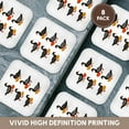 thumbnail image 6 of 3drose, Six Geese A-laying Mid-century Retro Cut-out, Set of 8 Coasters - Soft, 6 of 7