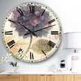 thumbnail image 3 of Designart Oversized Multicolor Analog Round Farmhouse Modern Wall Clocks, CLM30632-C23, 3 of 3