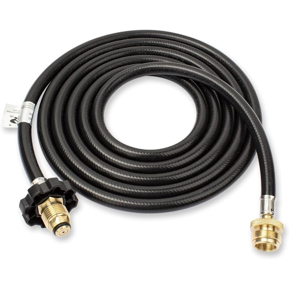 F273704 10 FT Propane Hose Compatible with 5–20 lb Propane Tanks