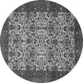 thumbnail image 1 of Ahgly Company Indoor Round Abstract Gray Modern Area Rugs, 7' Round, 1 of 4