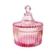 thumbnail image 2 of Vintage Ribbed Glass Jars With Lids Candy Trinket Storage Containers, 2 of 5
