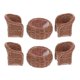 thumbnail image 1 of 1 Set/6pcs Miniature Table and Chairs Set Fairy Garden Furniture Ornaments Kit for Dollhouse Accessories Home Micro Landscape Decoration, 1 of 3