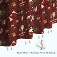 thumbnail image 6 of Red Christmas Santa Pattern Shower Curtain 36"x72" ,Bathroom Decorative Shower Curtains Set with 12 Hooks,Modern Waterproof Washable Shower Curtain, 6 of 6