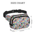 thumbnail image 4 of Fuzoiu Colored Casino Chips Print Unisex Square Double Layer Waist Bag,Crossbody Fanny Pack Travel Workout Accessory, 4 of 9